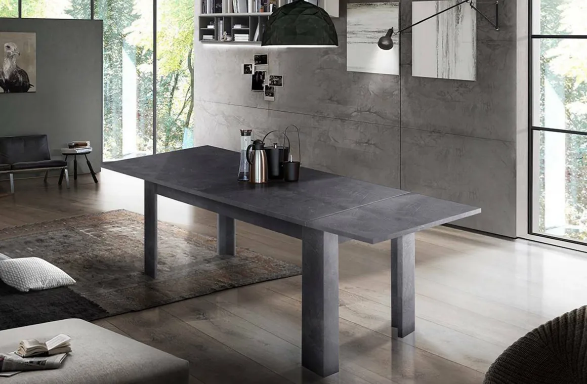 Cucina|Salotto > Dmora Tavolo allungabile 6-8 posti 120/170x90cm - Avatar Bianco Anticato