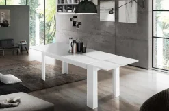Tavolo allungabile 6-8 posti 120/170x90cm bianco lucido - Avatar