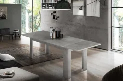 Tavolo allungabile 6-8 posti 120/170x90cm grigio - Avatar