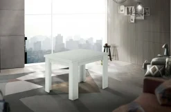 Tavolo allungabile 6-8 posti 90x90cm bianco anticato - Airin