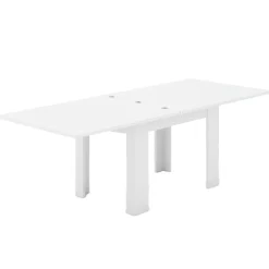 Tavolo allungabile 6-8 posti 90x90cm bianco anticato - Airin