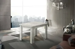 Tavolo allungabile 6-8 posti 90x90cm cemento - Airin