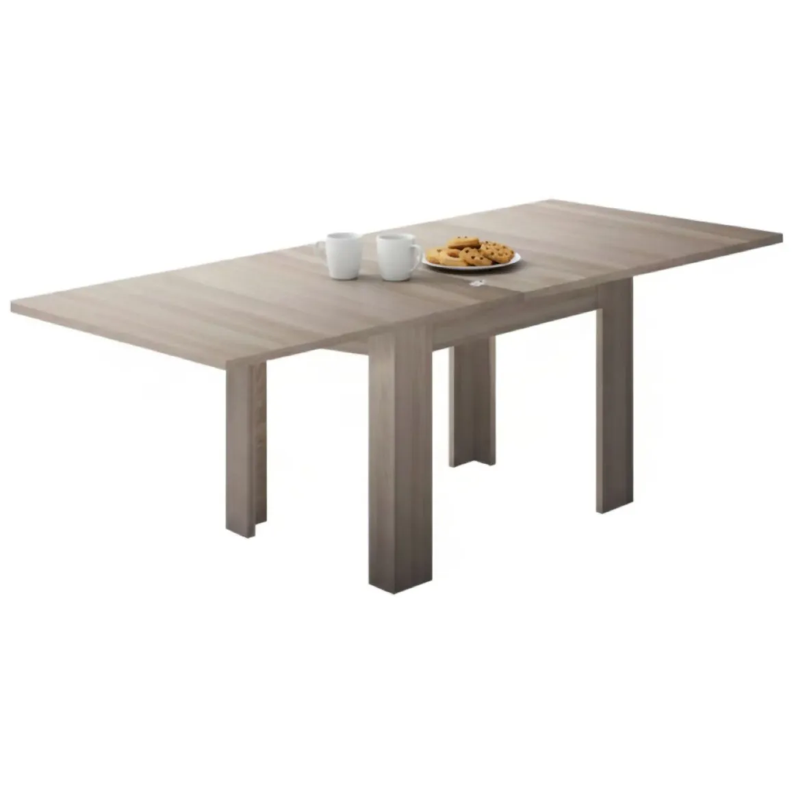 Tavoli Allungabili > Dmora Tavolo allungabile 8-10 posti 137x90cm acacia - Takumi Marrone Acacia