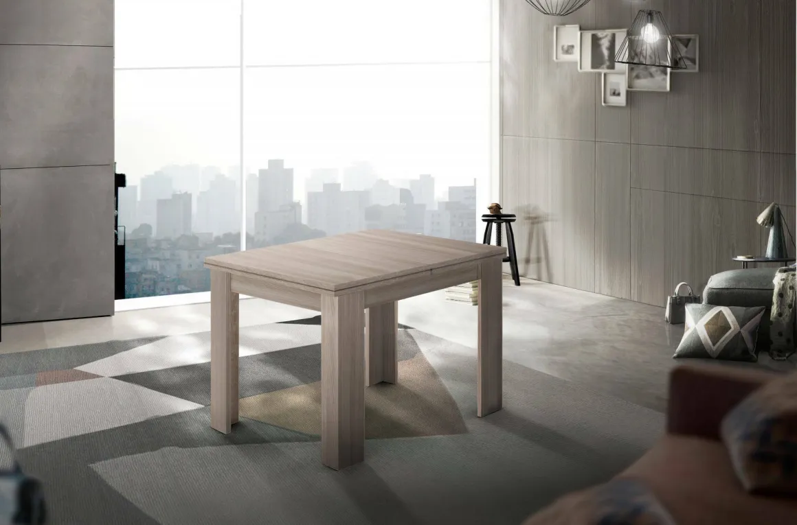 Tavoli Allungabili > Dmora Tavolo allungabile 8-10 posti 137x90cm acacia - Takumi Marrone Acacia
