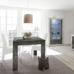 Tavoli Allungabili > Dmora Tavolo allungabile 8-10 posti 137x90cm - Takumi Bianco Lucido