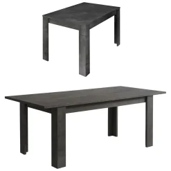 Tavolo allungabile 8-10 posti 137x90cm ardesia - Takumi