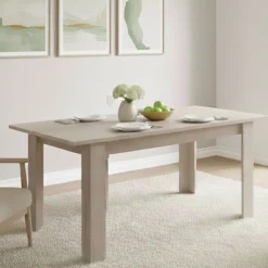 Tavoli Allungabili|Cucina > Dmora Tavolo allungabile 8-10 posti 140/190x90cm ardesia - Arizon Grigio Ardesia