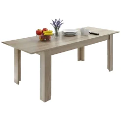 Tavoli Allungabili|Cucina > Dmora Tavolo allungabile 8-10 posti 140/190x90cm ardesia - Arizon Grigio Ardesia