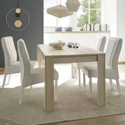 Tavoli Allungabili|Cucina > Dmora Tavolo allungabile 8-10 posti 140/190x90cm ardesia - Arizon Grigio Ardesia