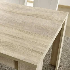 Tavoli Allungabili|Cucina > Dmora Tavolo allungabile 8-10 posti 140/190x90cm ardesia - Arizon Grigio Ardesia