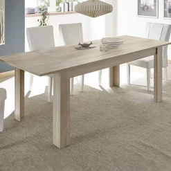 Tavoli Allungabili|Cucina > Dmora Tavolo allungabile 8-10 posti 140/190x90cm ardesia - Arizon Grigio Ardesia