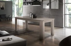 Tavoli Allungabili|Cucina > Dmora Tavolo allungabile 8-10 posti 160/220x88cm cemento - Artino Grigio Cemento
