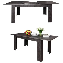 Tavoli Allungabili|Cucina > Dmora Tavolo allungabile 8-10 posti 160/220x88cm rovere - Artino Marrone Rovere