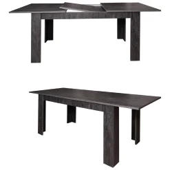 Tavolo allungabile 8-10 posti 160/220x88cm grigio - Artino
