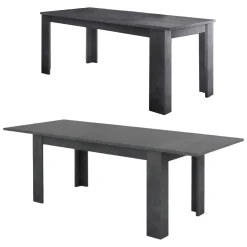 Tavolo allungabile 8-12 posti 160/210x90cm ardesia - Agenore