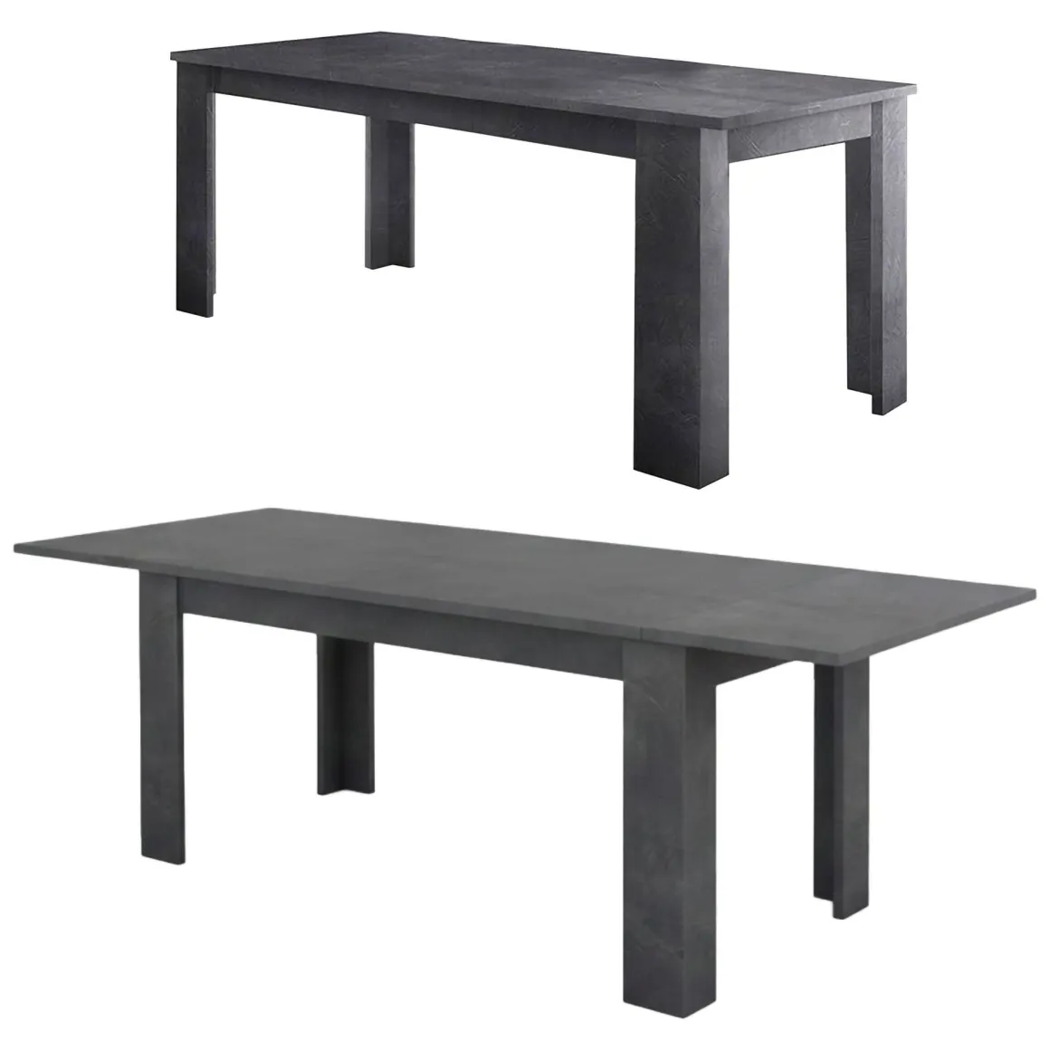 Tavolo allungabile 8-12 posti 160/210x90cm ardesia - Agenore