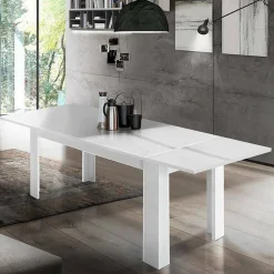 Tavoli Allungabili|Cucina > Dmora Tavolo allungabile 8-12 posti 160/210x90cm cemento - Agenore Grigio Cemento
