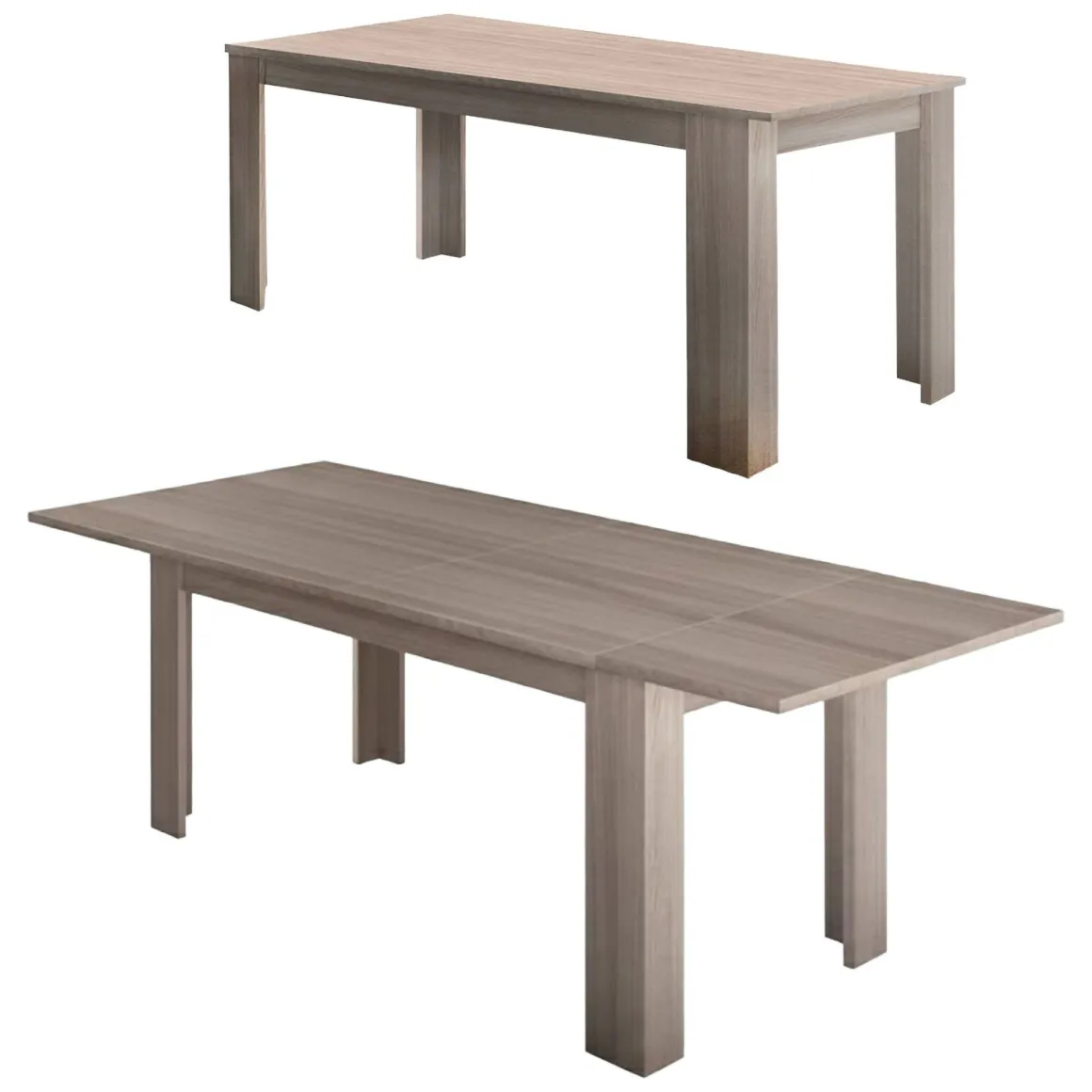 Tavoli Allungabili > Dmora Tavolo allungabile 8-12 posti 180x95cm - Arvier Bianco