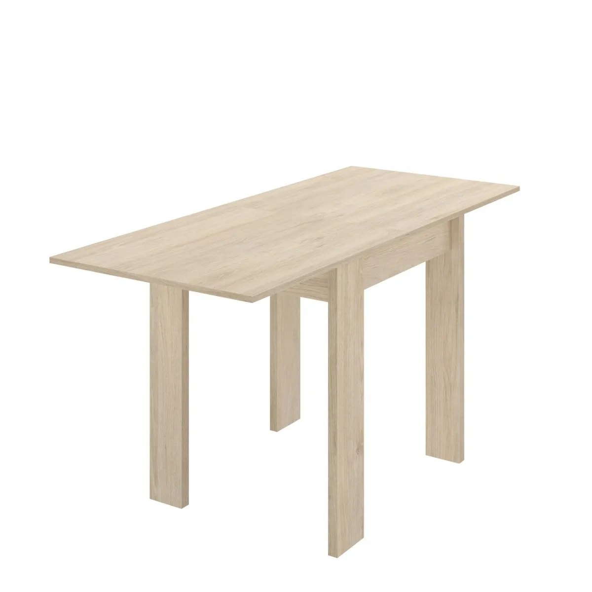 Tavoli Allungabili|Cucina > Dmora Tavolo allungabile quadrato 4-6 posti 79/134x67cm rovere - Alamaro Marrone Rovere