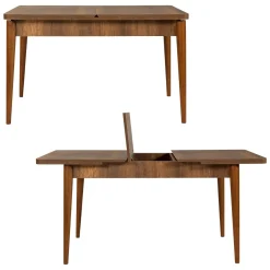 Tavolo allungabile vintage 6-8 posti 130x80cm noce - Dorotea