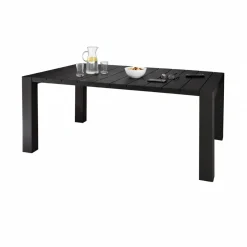 Tavoli Da Esterno > Dmora Tavolo da esterno allungabile 6-8 posti 90/160x98cm tortora - Langsa Grigio Tortora