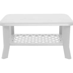 Tavoli Da Esterno > Dmora Tavolo da Esterno 4 Posti Tavolo Tavolo Fisso Quadrato 70x70x72h cm, Lunghezza Massima 70 cm Made in Italy - Straven Bianco