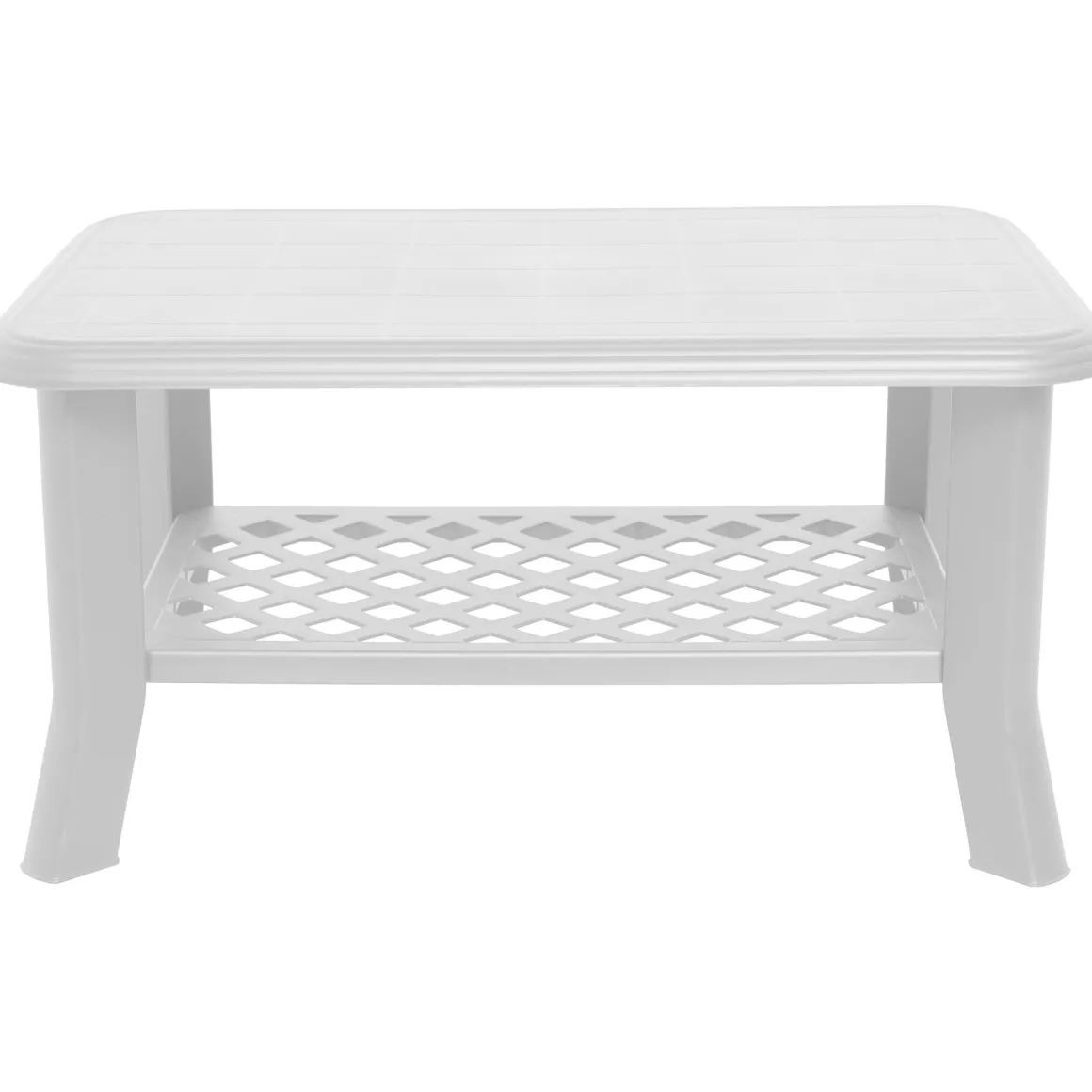 Tavoli Da Esterno > Dmora Tavolo da Esterno 4 Posti Tavolo Tavolo Fisso Quadrato 70x70x72h cm, Lunghezza Massima 70 cm Made in Italy - Straven Bianco