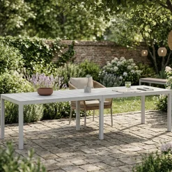 Tavoli Da Esterno > Dmora Tavolo da esterno Campana, 292x86 h74 cm, Grigio