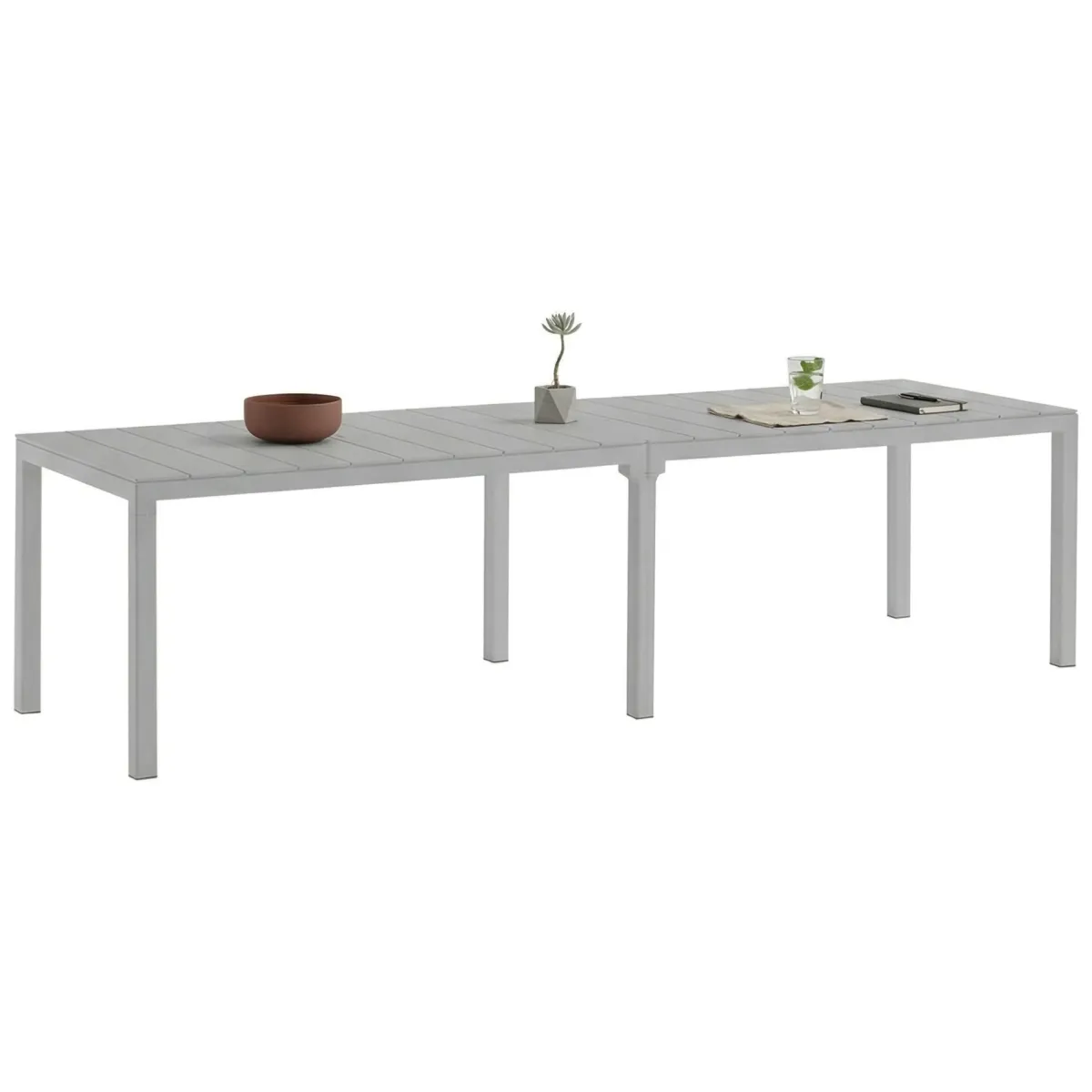 Tavoli Da Esterno > Dmora Tavolo da esterno Campana, 292x86 h74 cm, Grigio