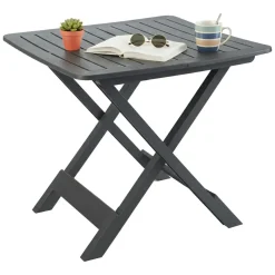 Tavoli Da Esterno > Dmora Tavolo da Esterno 6 Posti Lunghezza Massima 101 cm 101x68x72h cm, Finitura Effetto Liscio Made in Italy - Pinedale Nero Antracite