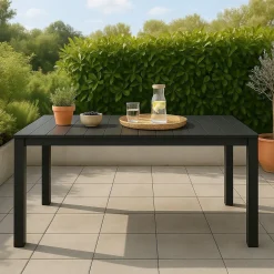 Tavolo da esterno 10 posti 160x98cm antracite - Magelang