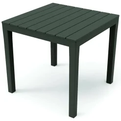 Tavoli Da Esterno|Outdoor > Dmora Tavolo da esterno 4 posti 78x78cm antracite - Vo Nero Antracite