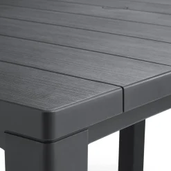 Tavolo da esterno 6 posti 147x90cm antracite - Listowel