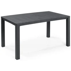Tavolo da esterno 6 posti 147x90cm antracite - Listowel