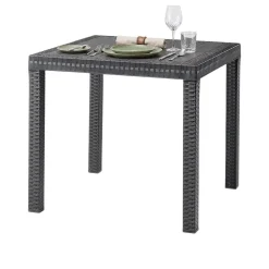 Tavolo da esterno 6 posti 80x80cm antracite - Acqua