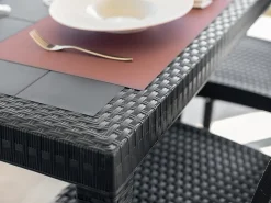Tavolo da esterno 6 posti 80x80cm antracite - Acqua