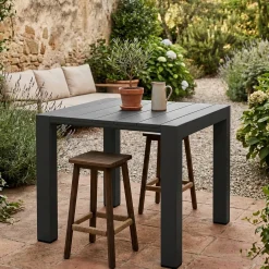 Tavolo da esterno 6 posti 90x98cm antracite - Malang