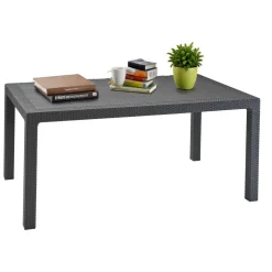 Tavolo da esterno 6 posti 94x160cm antracite - Pickering