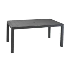 Tavolo da esterno 6 posti 94x160cm antracite - Pickering