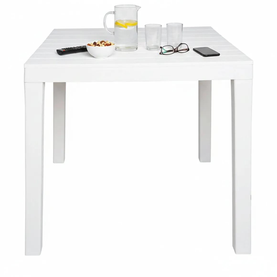 Tavolo da esterno 4 posti 78x78cm bianco - Vo