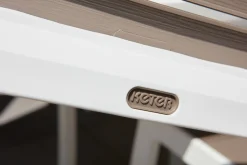 Tavoli Da Esterno > Dmora Tavolo da esterno 6 posti 160x90cm bianco e tortora - Innisfail Grigio, Bianco Tortora