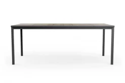 Tavoli Da Esterno > Dmora Tavolo da esterno 8 posti 200x95cm rovere e bianco - Sarnia Bianco, Marrone Rovere