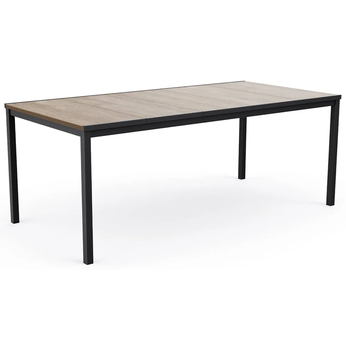 Tavoli Da Esterno > Dmora Tavolo da esterno 8 posti 200x95cm rovere e bianco - Sarnia Bianco, Marrone Rovere