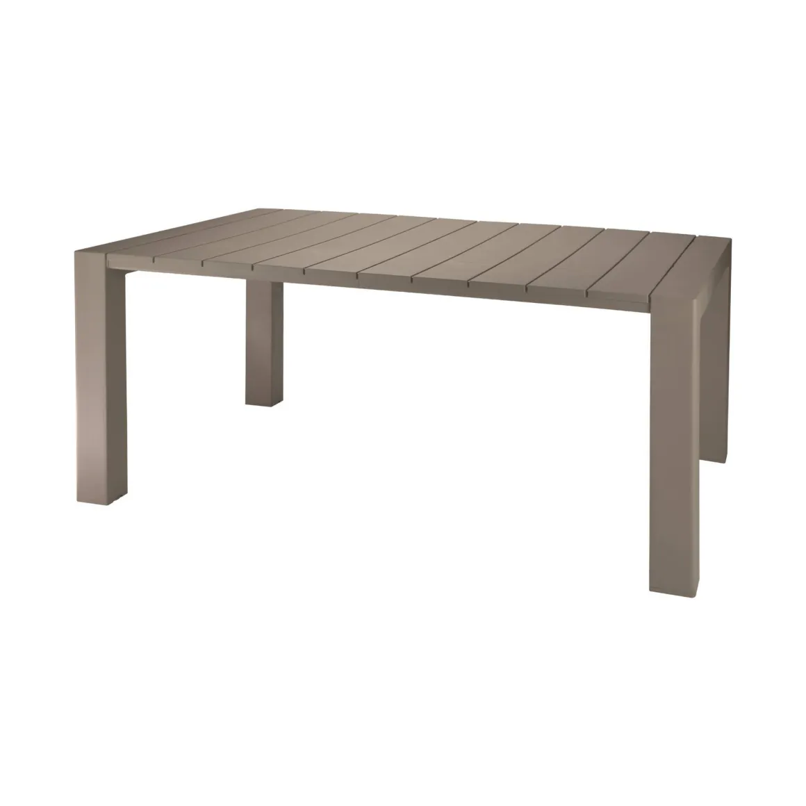 Tavolo da esterno 10 posti 160x98cm tortora - Magelang