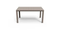 Tavolo da esterno 6 posti 147x90cm tortora - Listowel