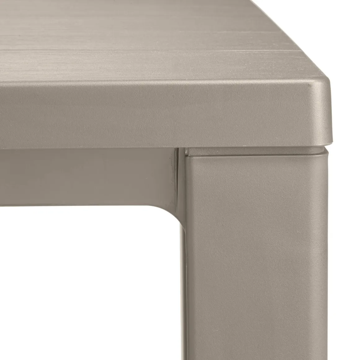 Tavolo da esterno 6 posti 147x90cm tortora - Listowel