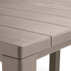 Tavolo da esterno 6 posti 147x90cm tortora - Listowel