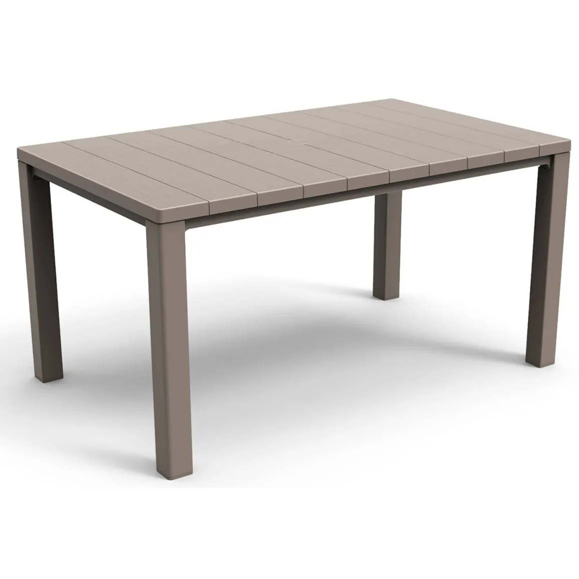 Tavolo da esterno 6 posti 147x90cm tortora - Listowel