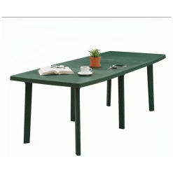 Tavoli Da Esterno > Dmora Tavolo da Esterno 2 Posti Tavolo Tavolo Rotondo Fisso 70x70x72h cm, Lunghezza Massima 70 cm Made in Italy - Lorwood Verde