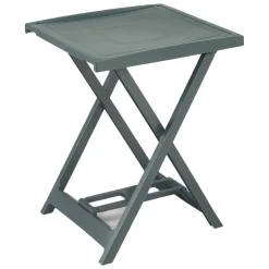 Tavolo da Esterno Verde 2 Posti Tavolo Tavolo da Esterno Fisso 60x47x65h cm, Lunghezza Massima 50 cm Made in Italy - Ohatchee